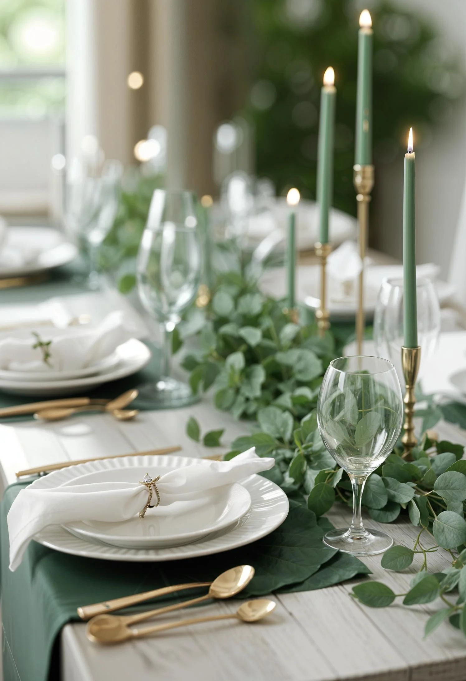4. Fresh Eucalyptus Table Runner Inspiration-1