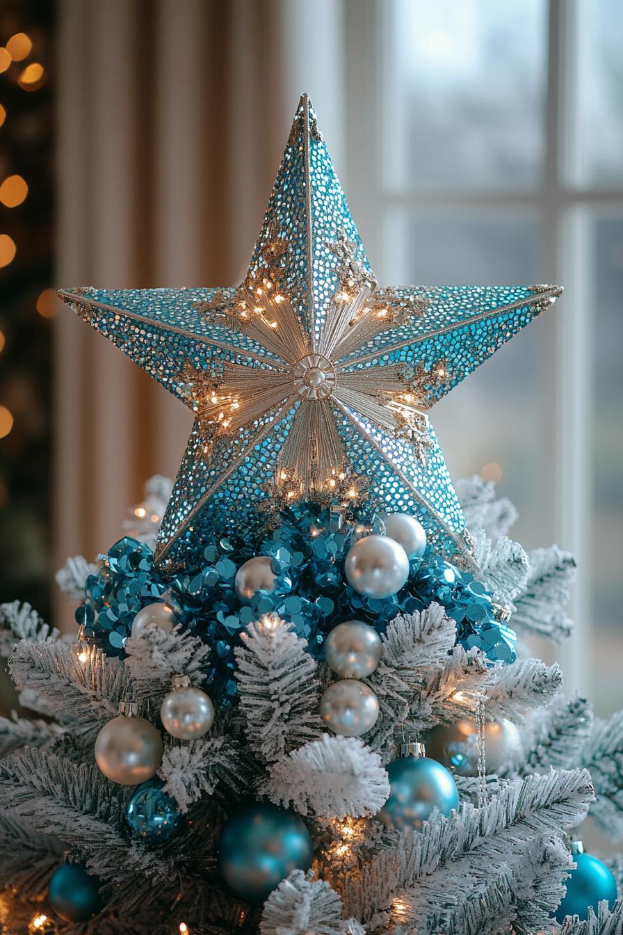 21. Frosty Tree Topper Glam-2