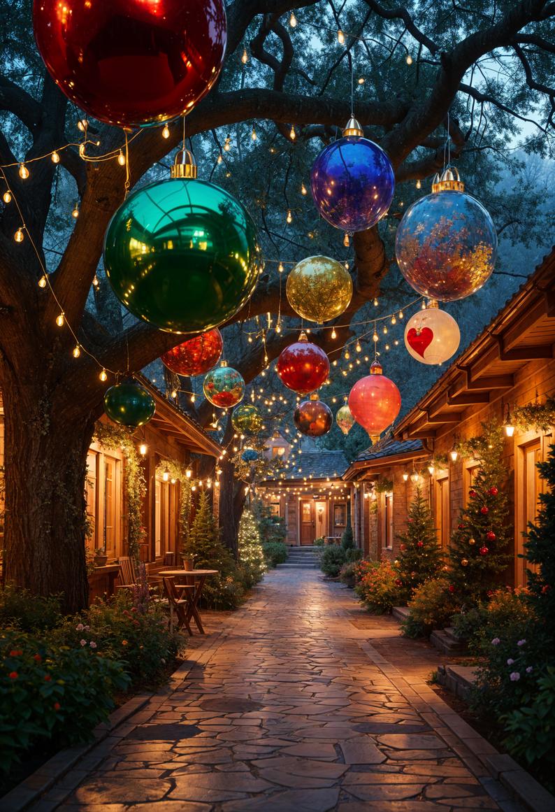 3. Giant Ornaments for Outdoor Decor-1