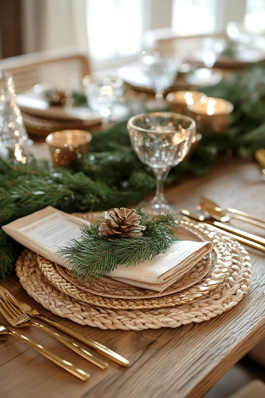 12. Gilded Festive Table Decor Ideas-2