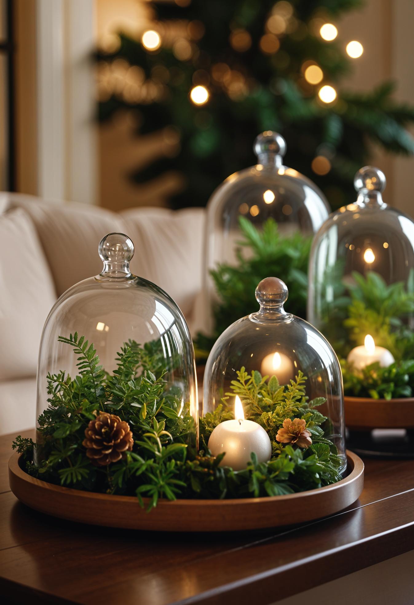 4. Glass Cloche Christmas Centerpieces-0