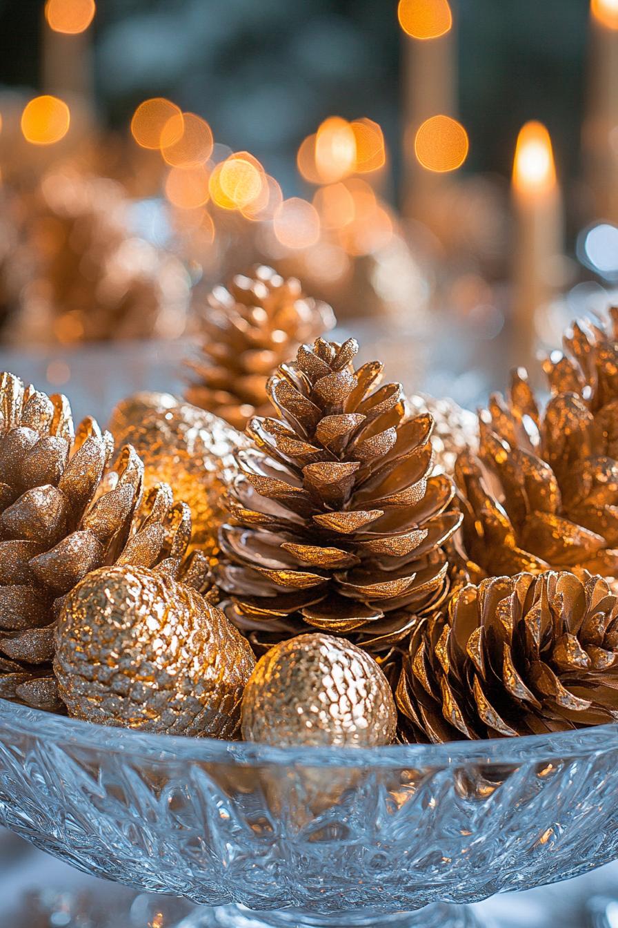 12. Golden Pinecone Decor Ideas-0