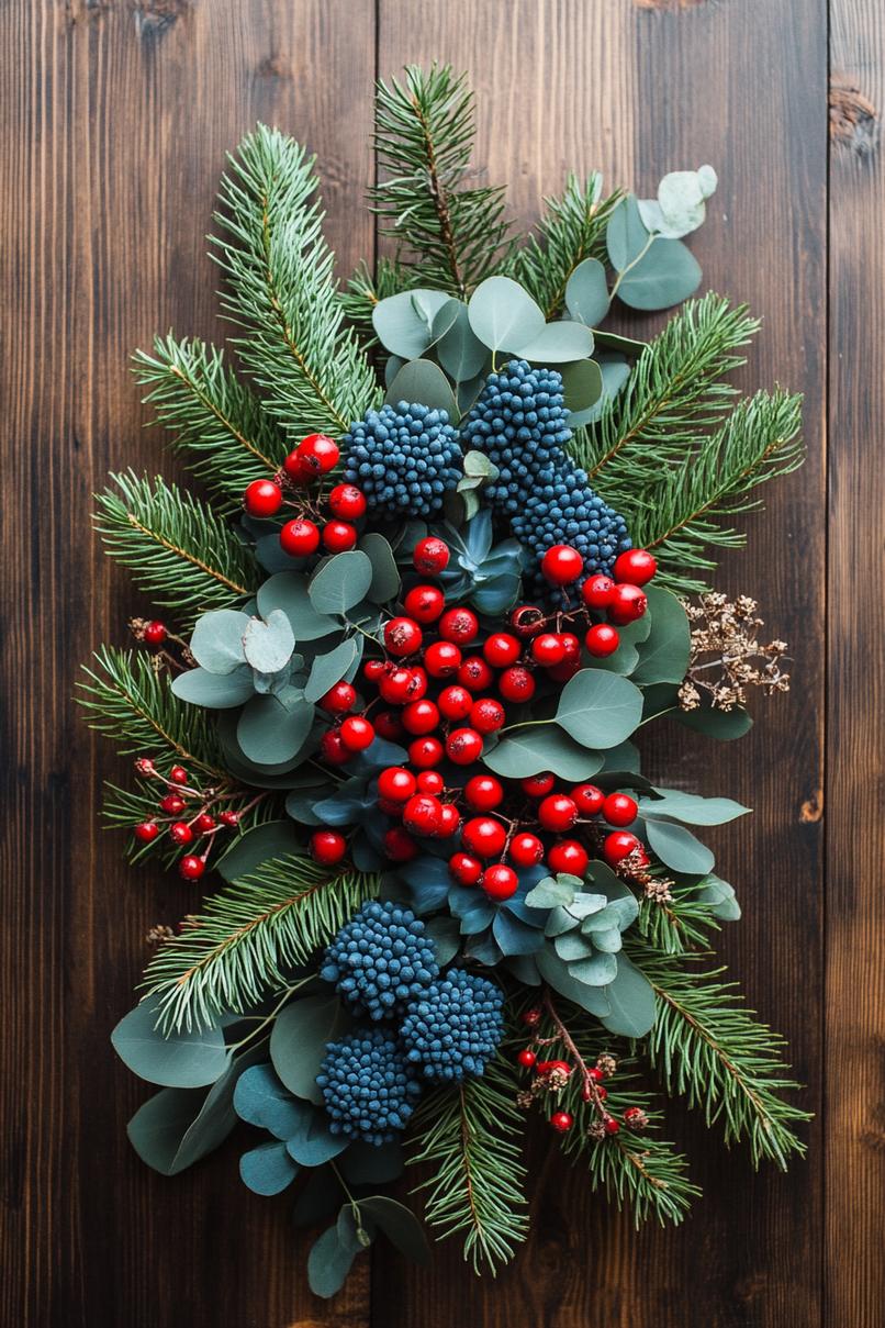 15. Indigo and Green Festive Foliage-1