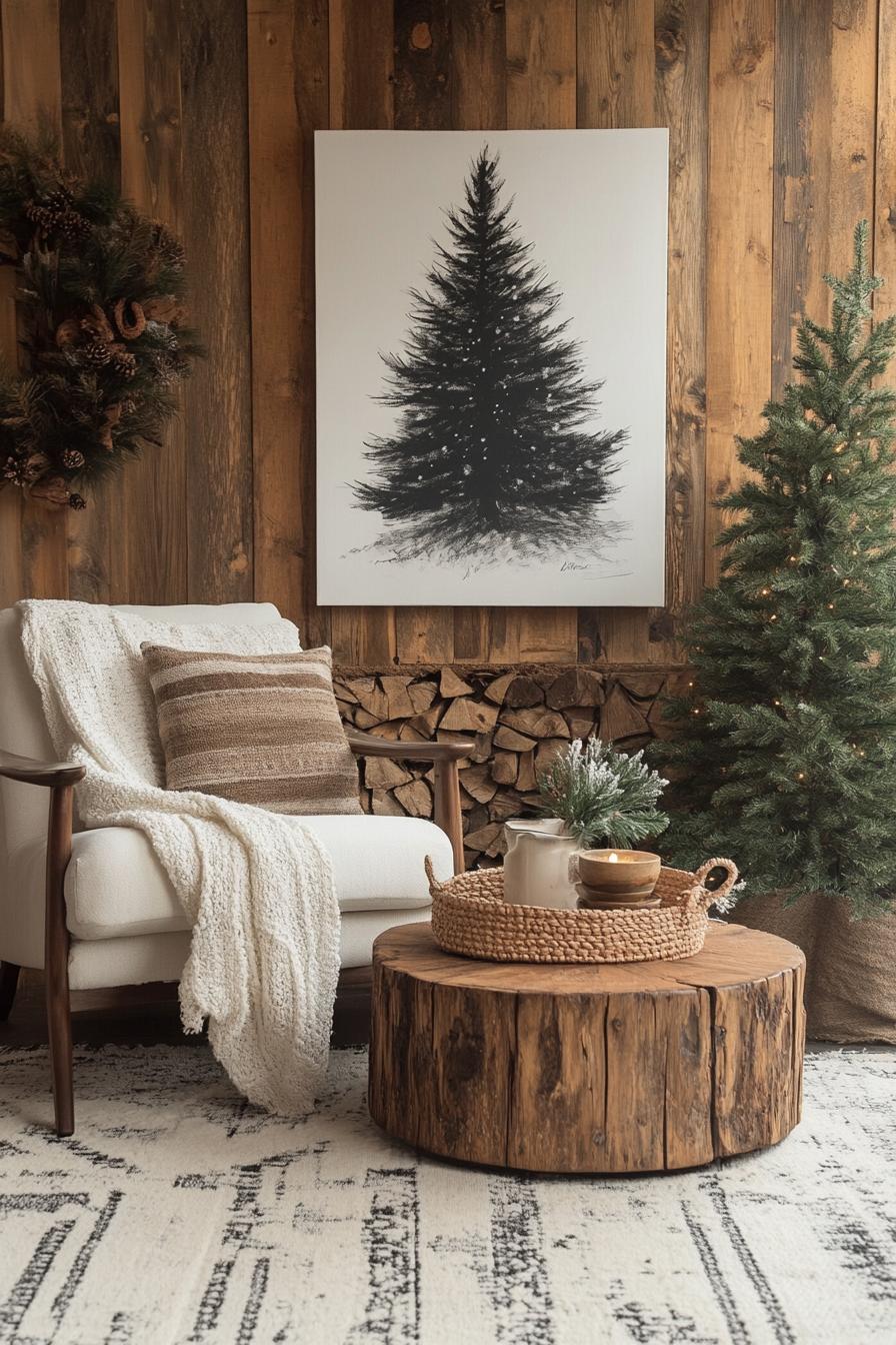 20. Ink Christmas Tree Art Ideas-2