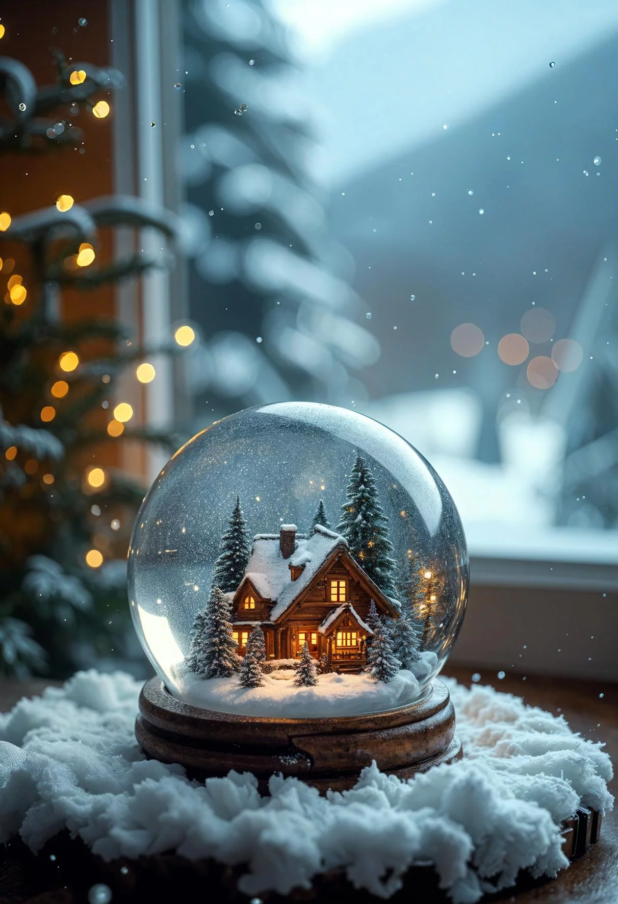 12. Mini Snow Globe Winter Decor-1
