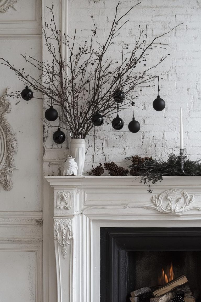 21 Elegant Black And White Christmas Decor Ideas - Lovely Harbor
