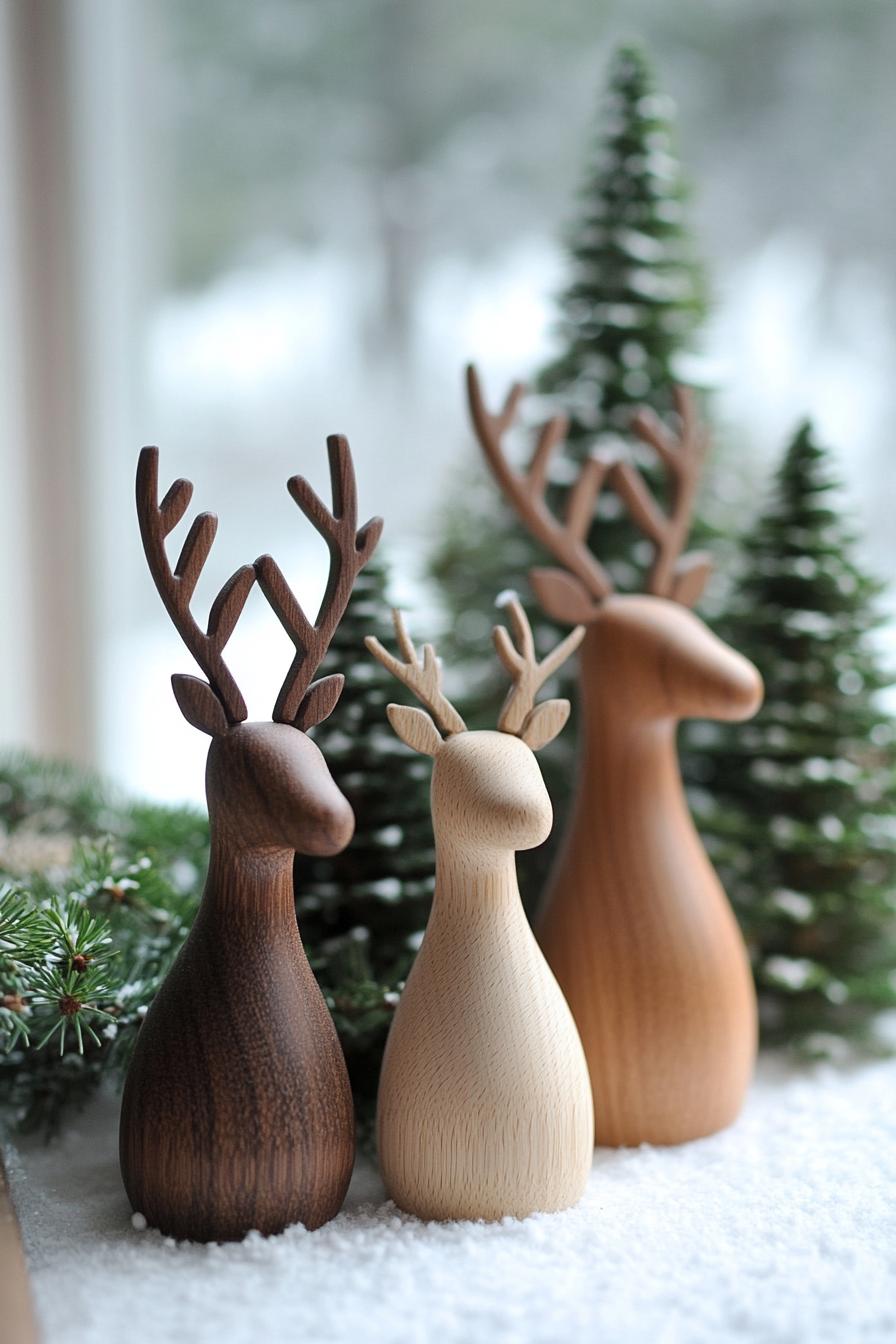 9. Nordic Wooden Holiday Figurines-0