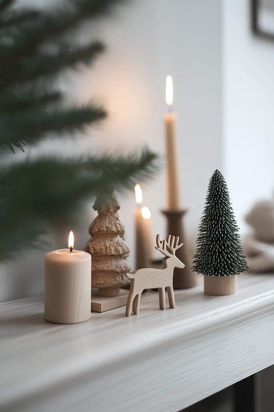 9. Nordic Wooden Holiday Figurines-1