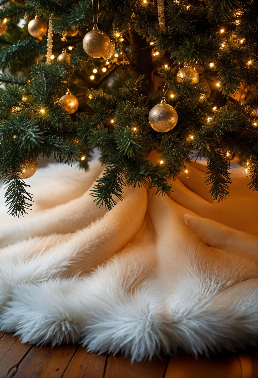 5. Opulent Faux Fur Tree Skirts-1