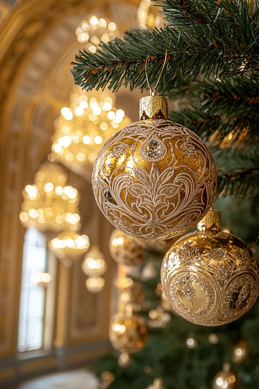 3. Opulent Holiday Ornaments with Gemstones-1