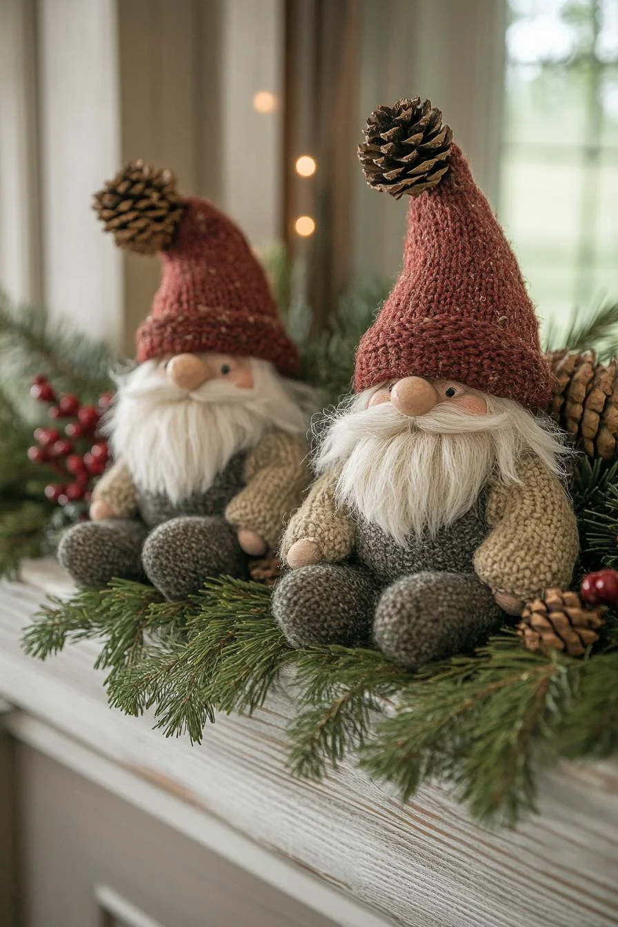 10. Pine Cone Gnome Figurines-1