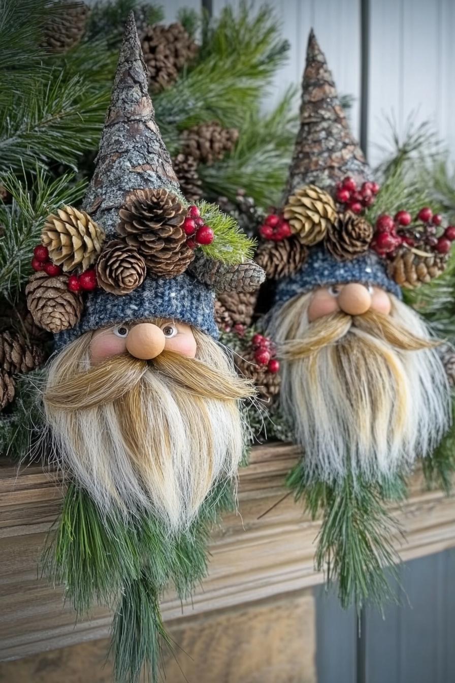 10. Pine Cone Gnome Figurines-2