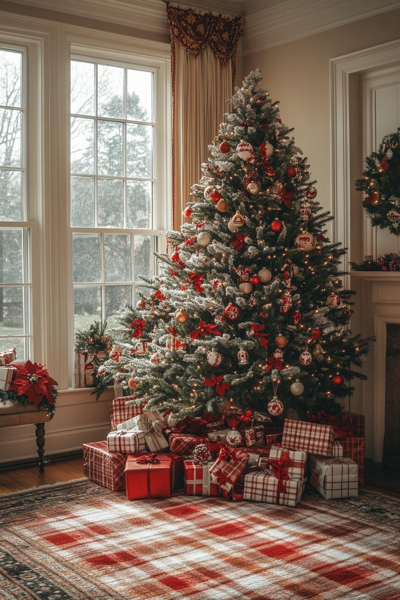 11. Plaid Christmas Tree Skirt Ideas-0