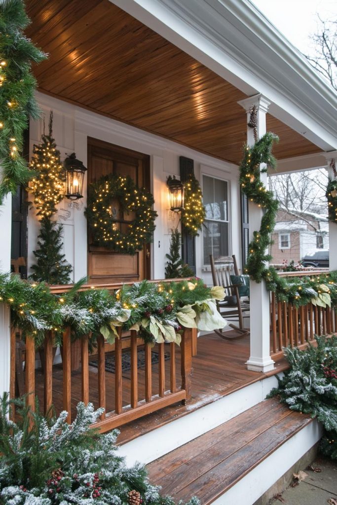 16 Unique Front Porch Christmas Decor Ideas For Holiday Season - Lovely ...