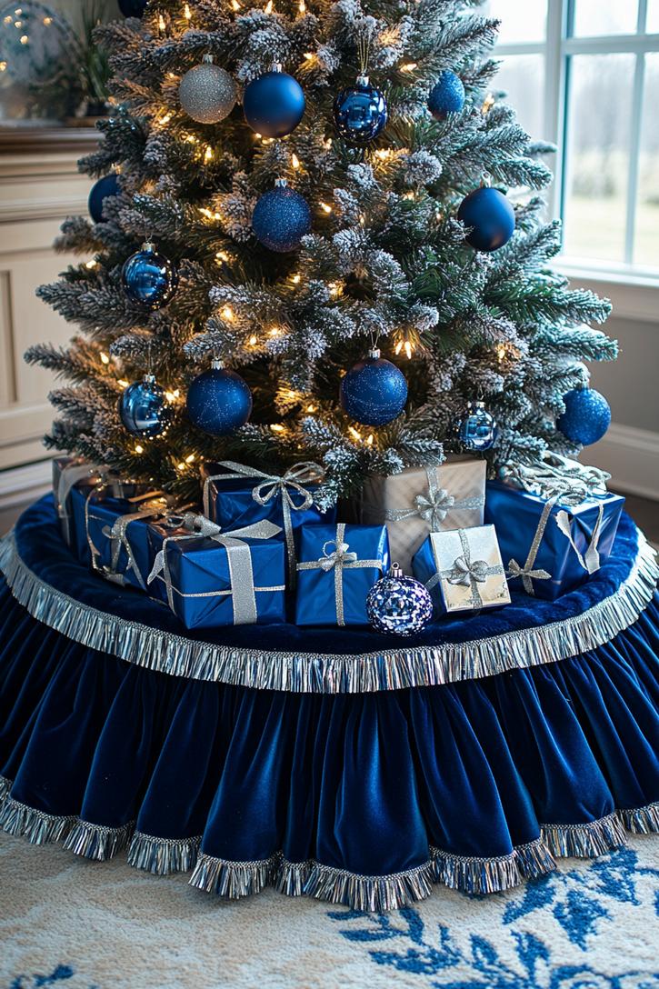 15. Regal Blue Tree Skirt Sparkle-1