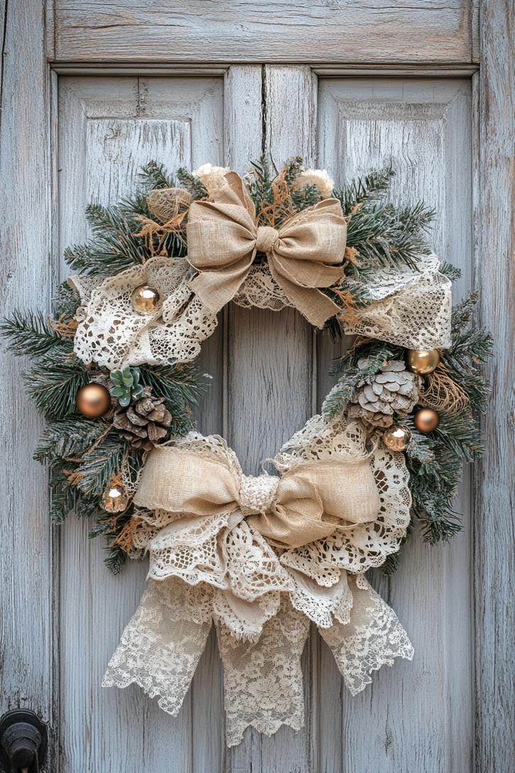 8. Rustic Boho Wreath Delight-2