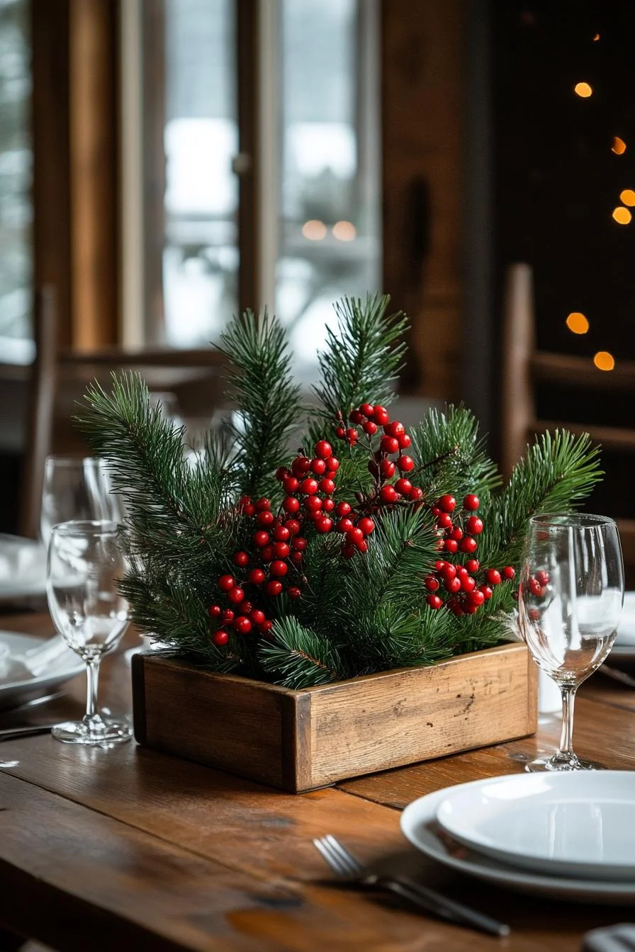 3. Rustic Christmas Table Centerpieces-0