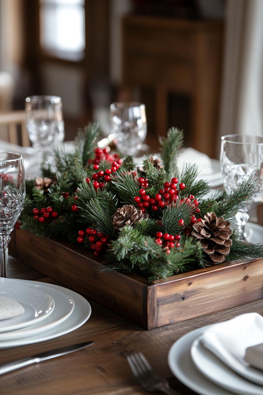 3. Rustic Christmas Table Centerpieces-1