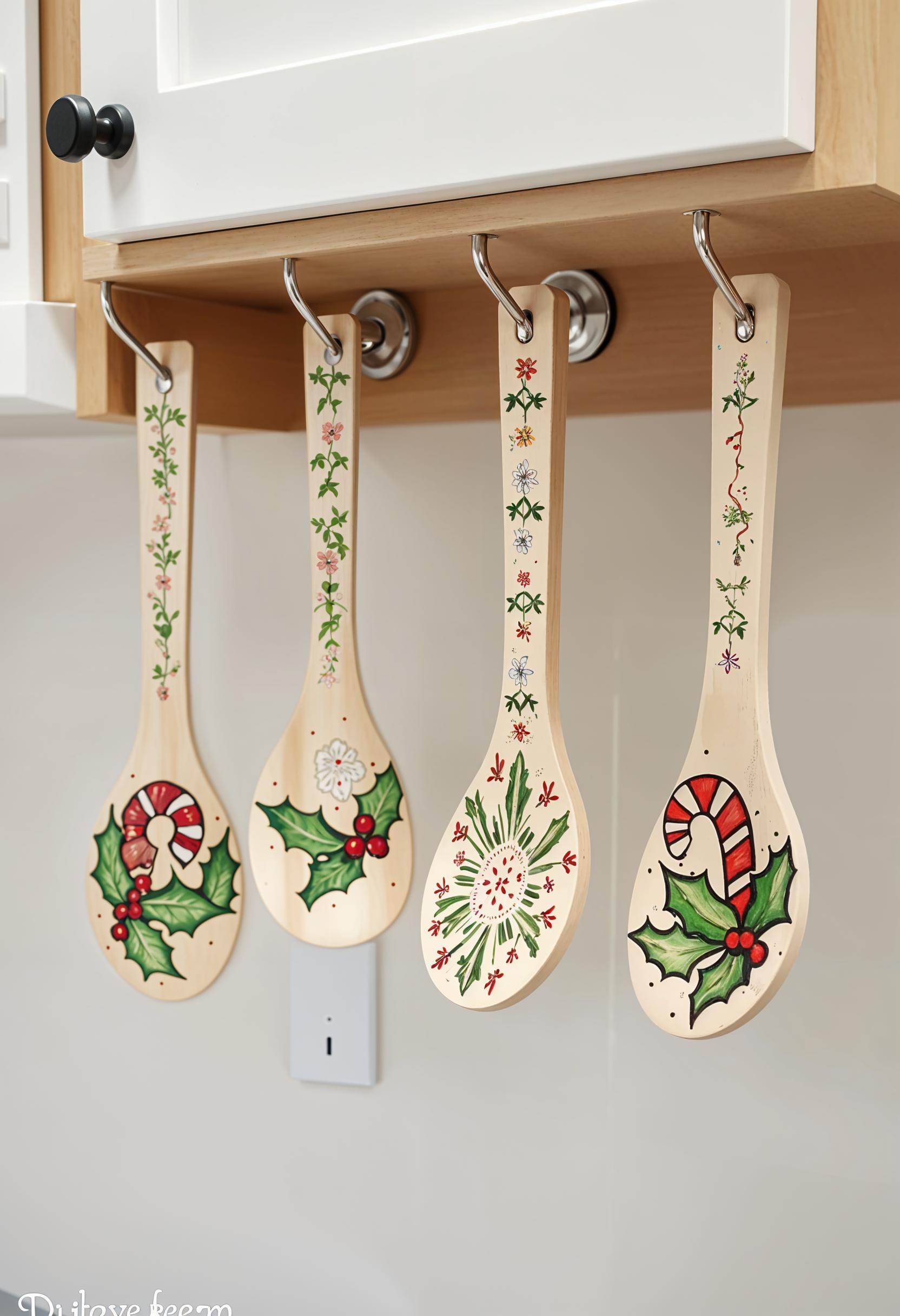 2. Rustic Festive Wooden Spoon Crafts-1