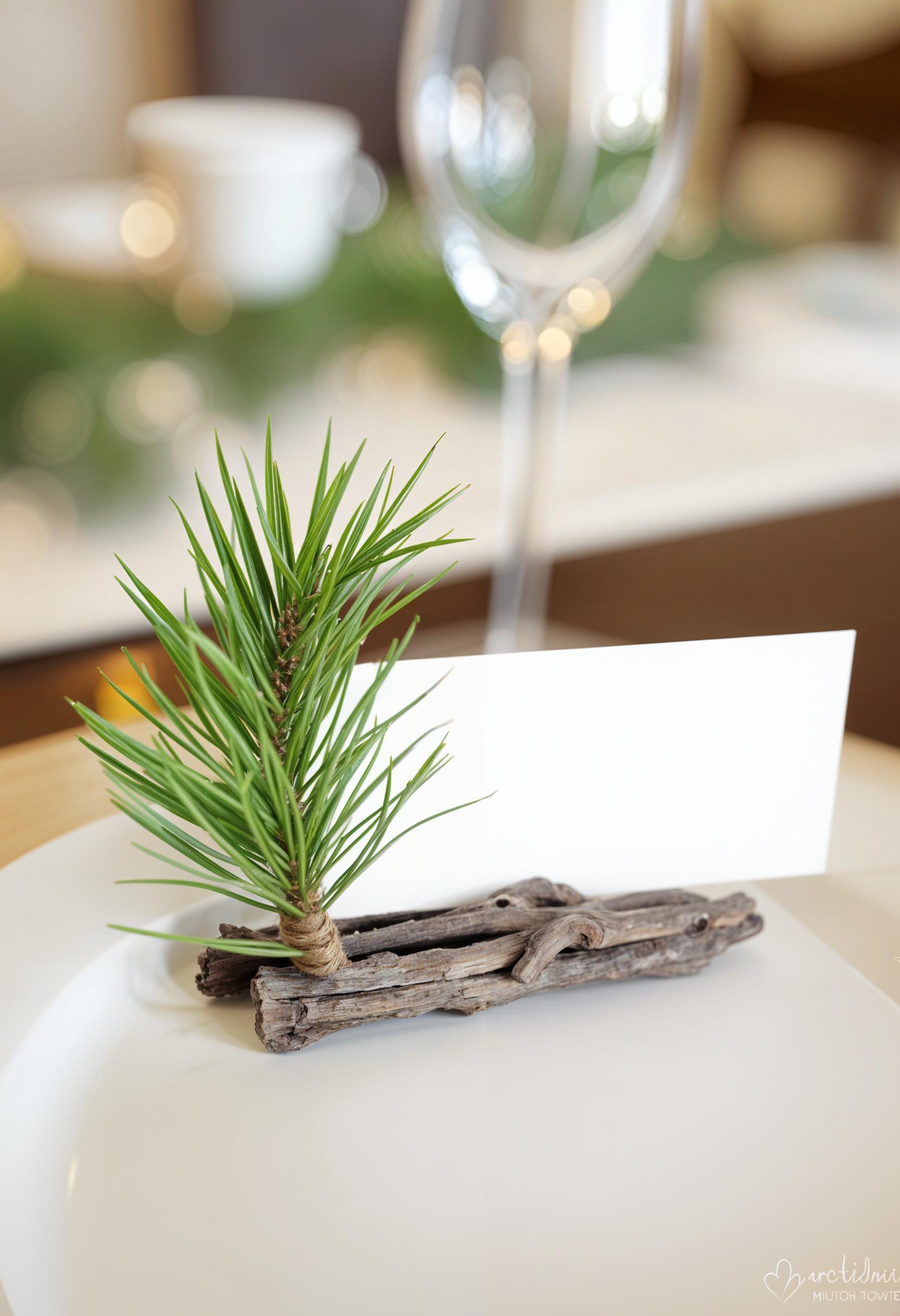 19. Rustic Holiday Table Place Card Holders-2