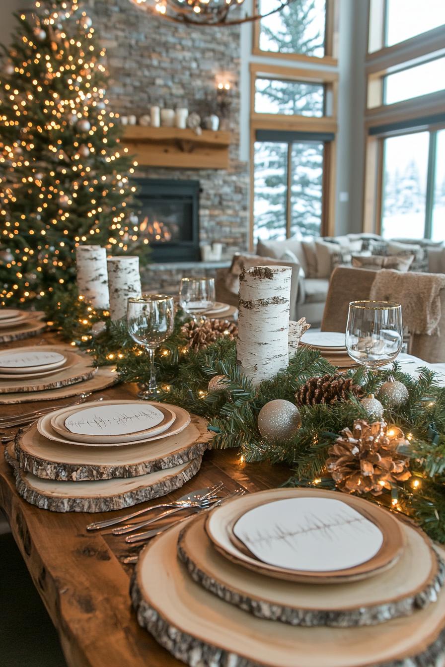 9. Rustic Holiday Table Setting Ideas-0