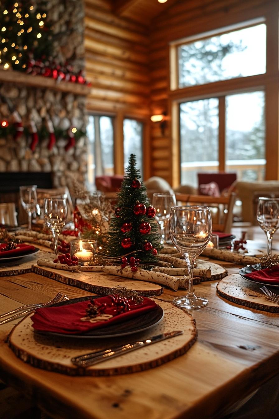 9. Rustic Holiday Table Setting Ideas-2