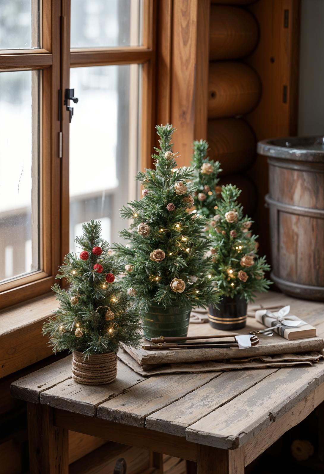 19. Rustic Mini Tree Decor Ideas-0