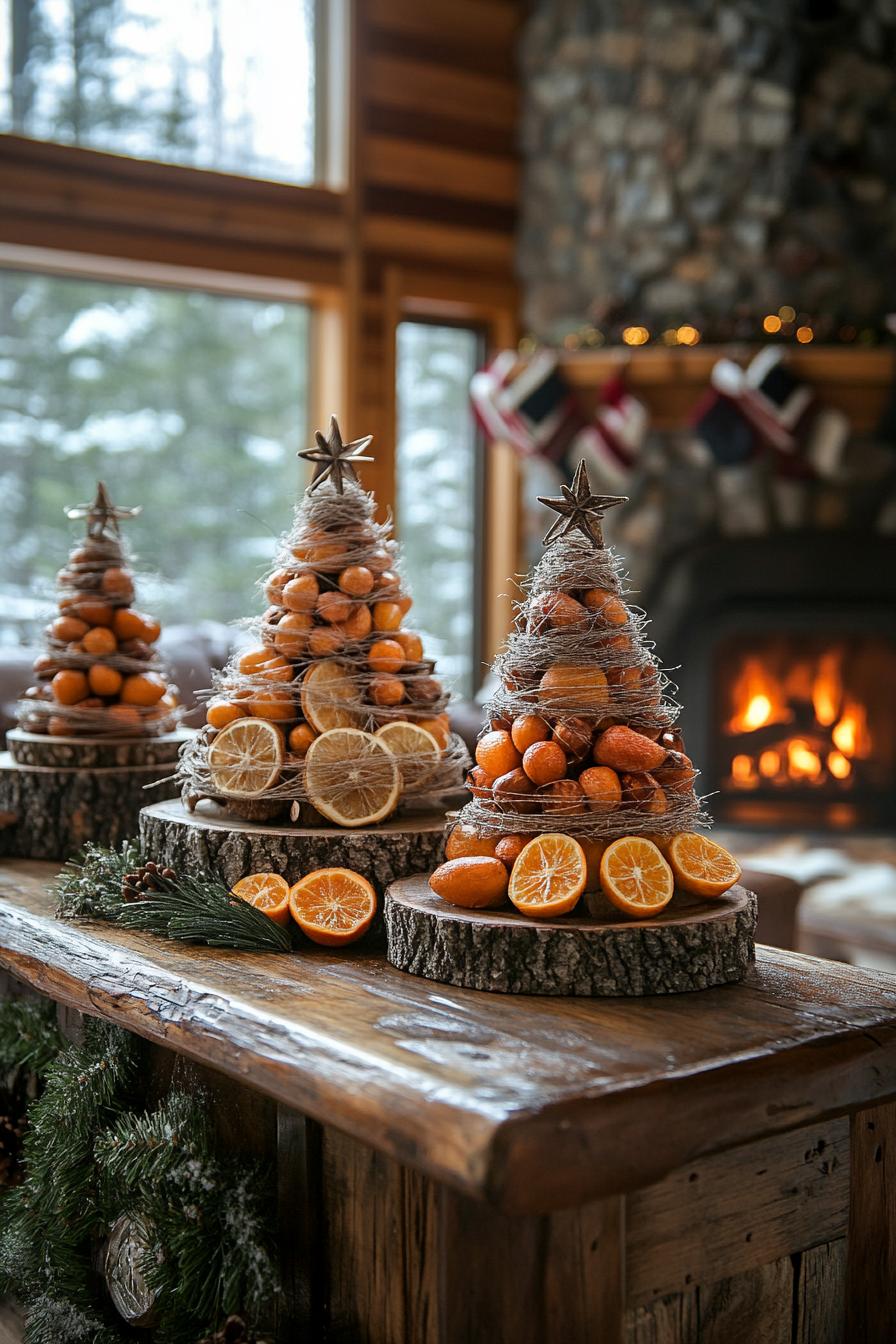 19. Rustic Mini Tree Decor Ideas-1