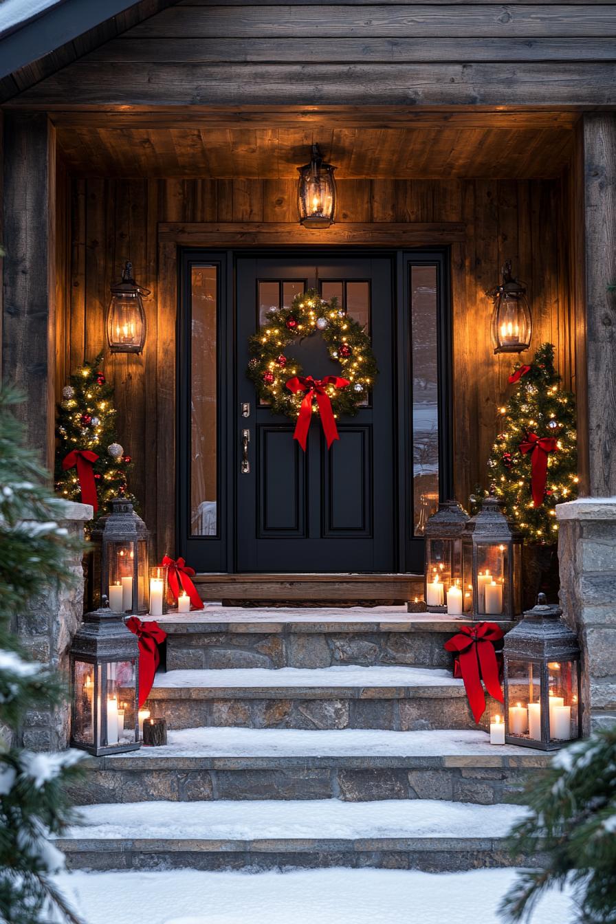 5. Rustic Porch Lanterns for Christmas-0