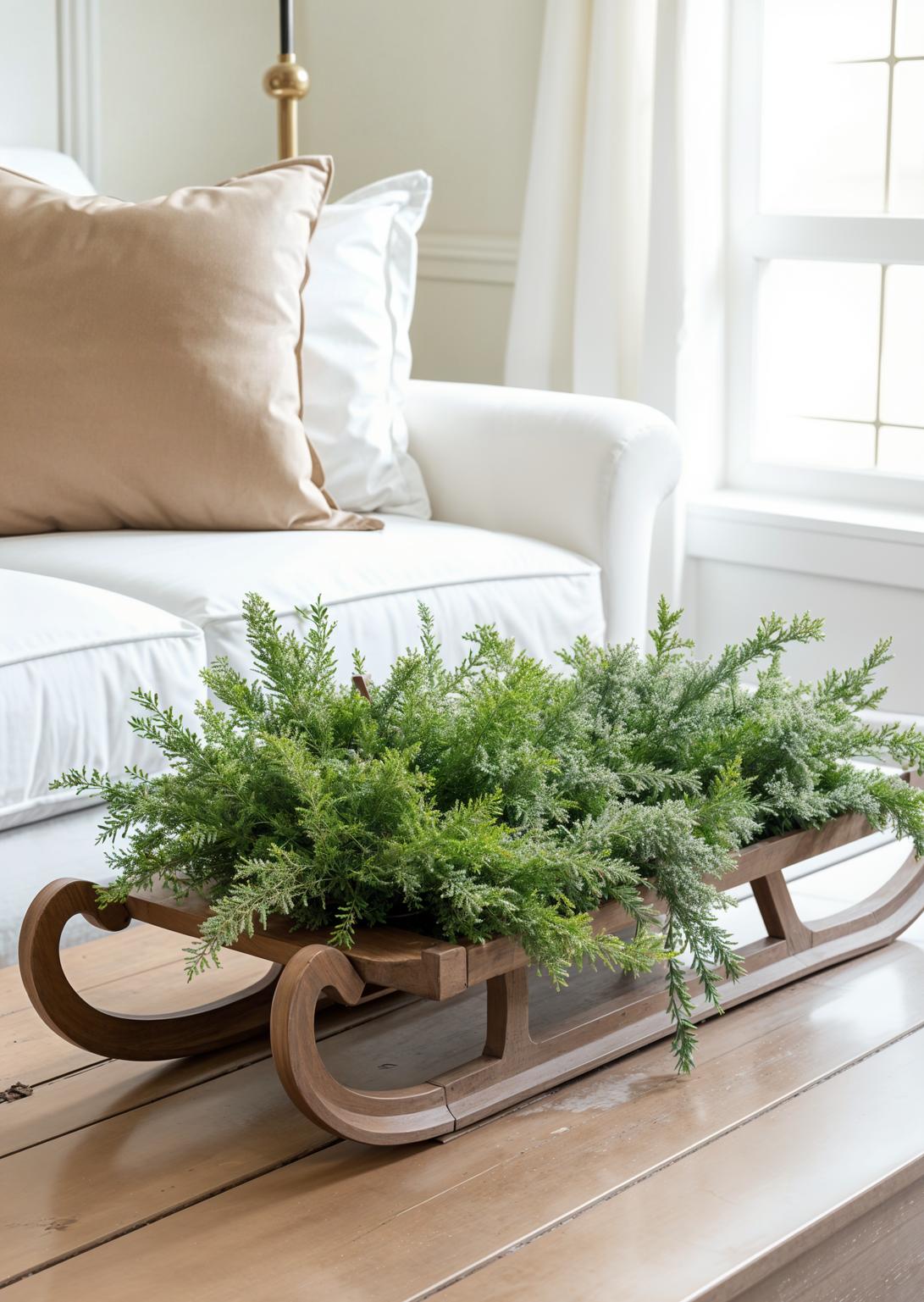 10. Rustic Sleighs for Festive Decor-1