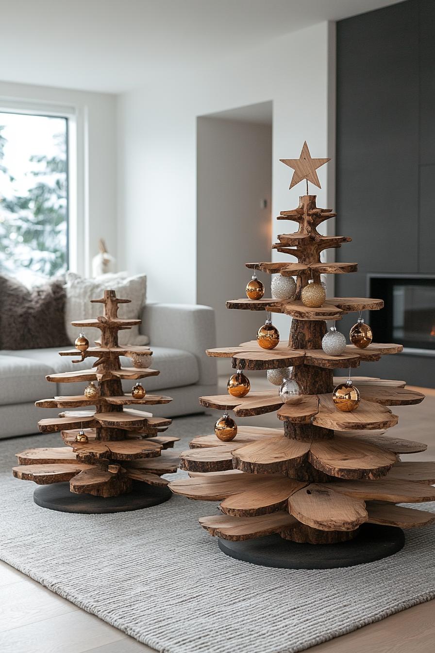 3. Rustic Wooden Tree Decor Inspiration-2