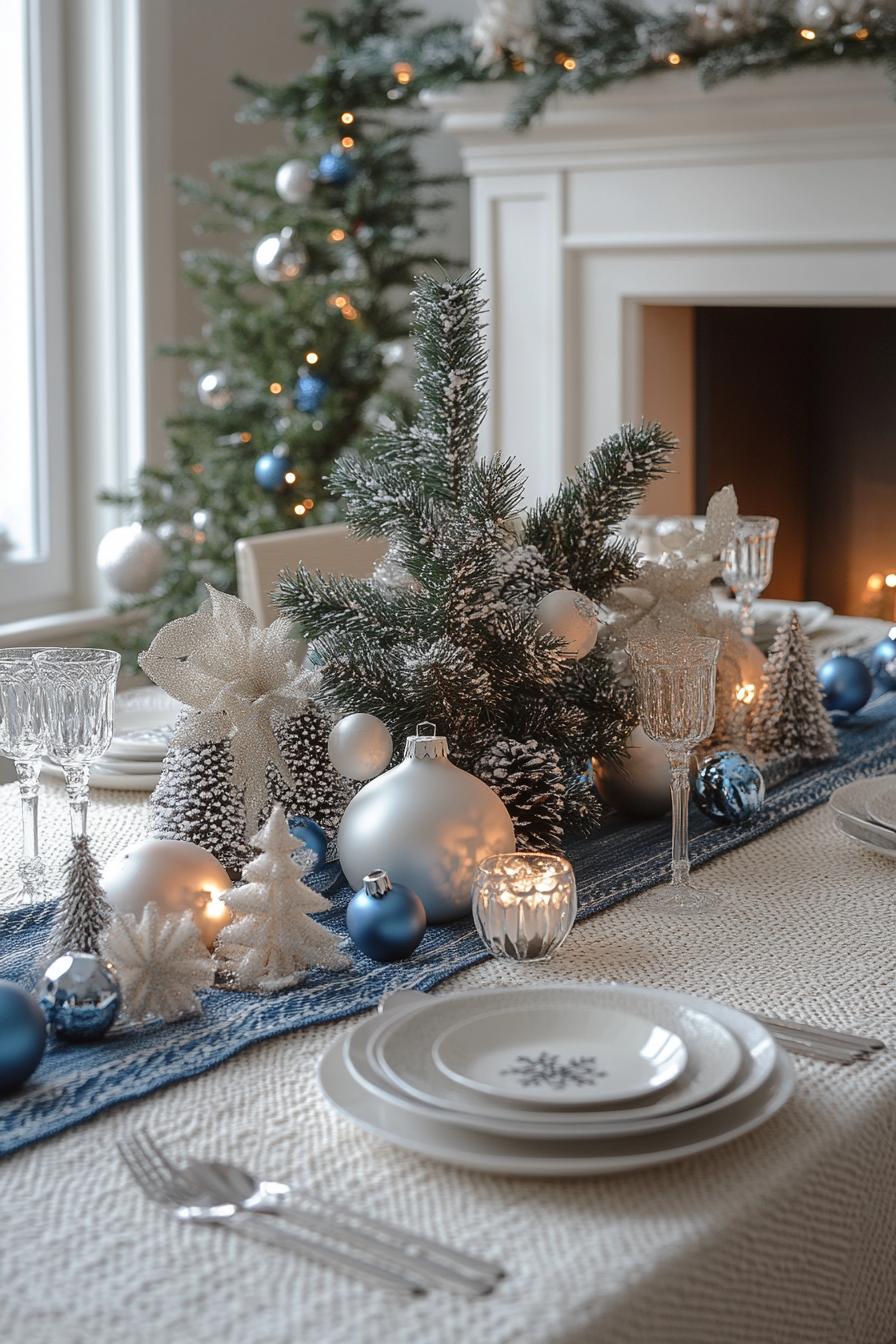 18. Scandinavian Christmas Table Runner Ideas-2