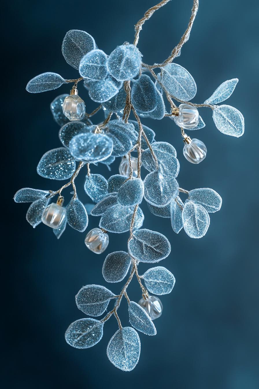 20. Shimmering Blue Mistletoe Delights-2