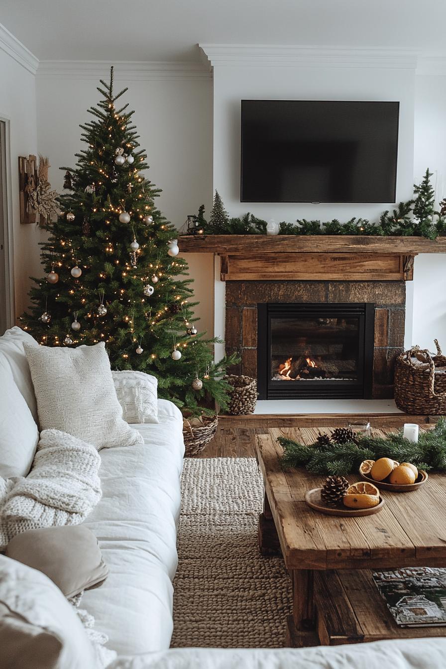 3. Simple Christmas Tree Decor Ideas-2