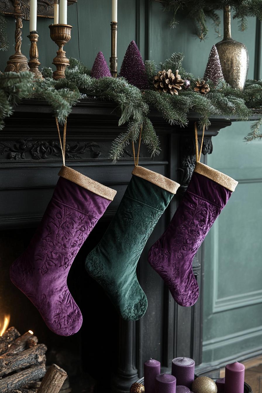 4. Velvet Jewel-Tone Stockings-0