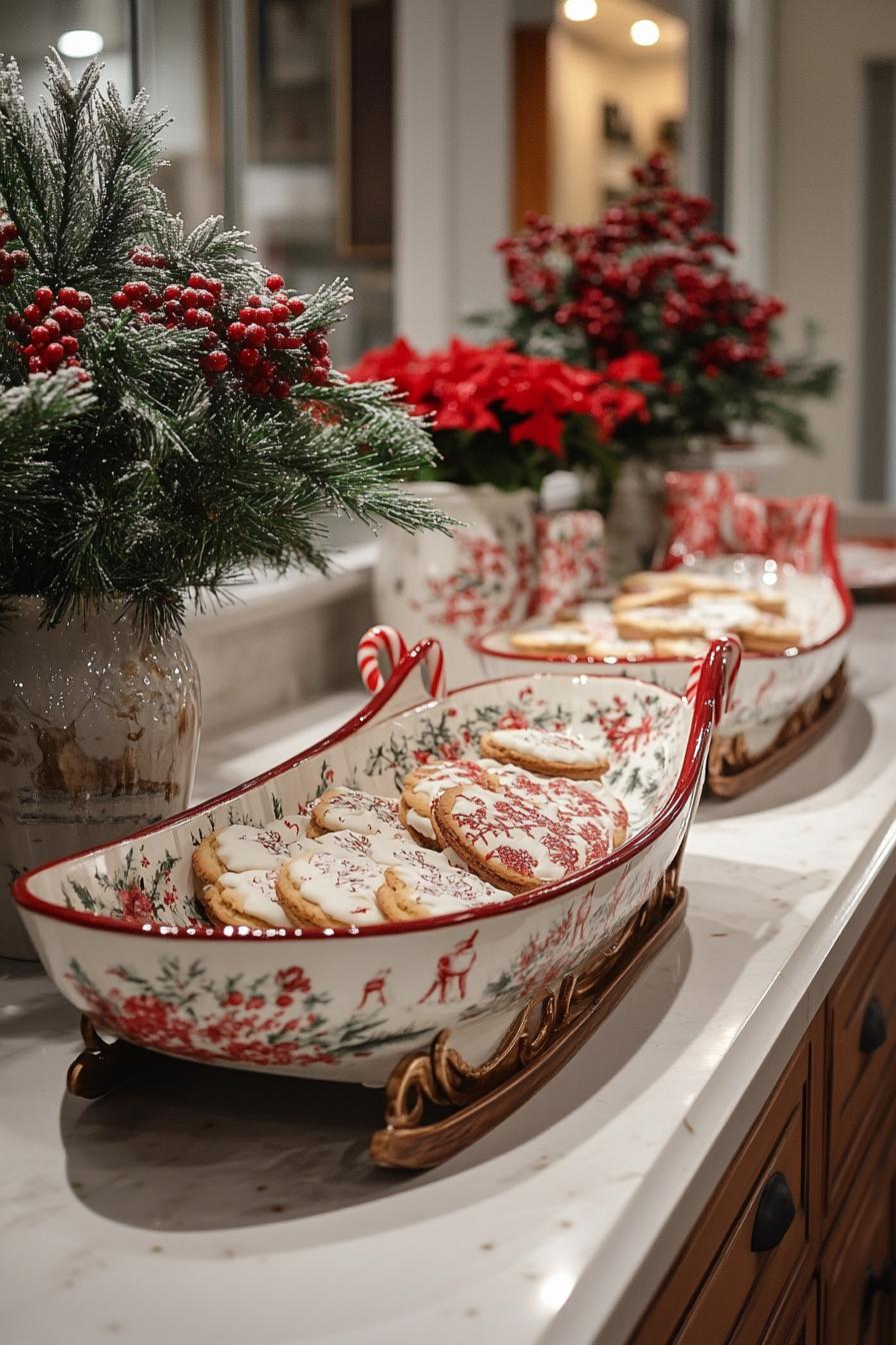 8. Vintage Sleigh Serving Tray Display-0