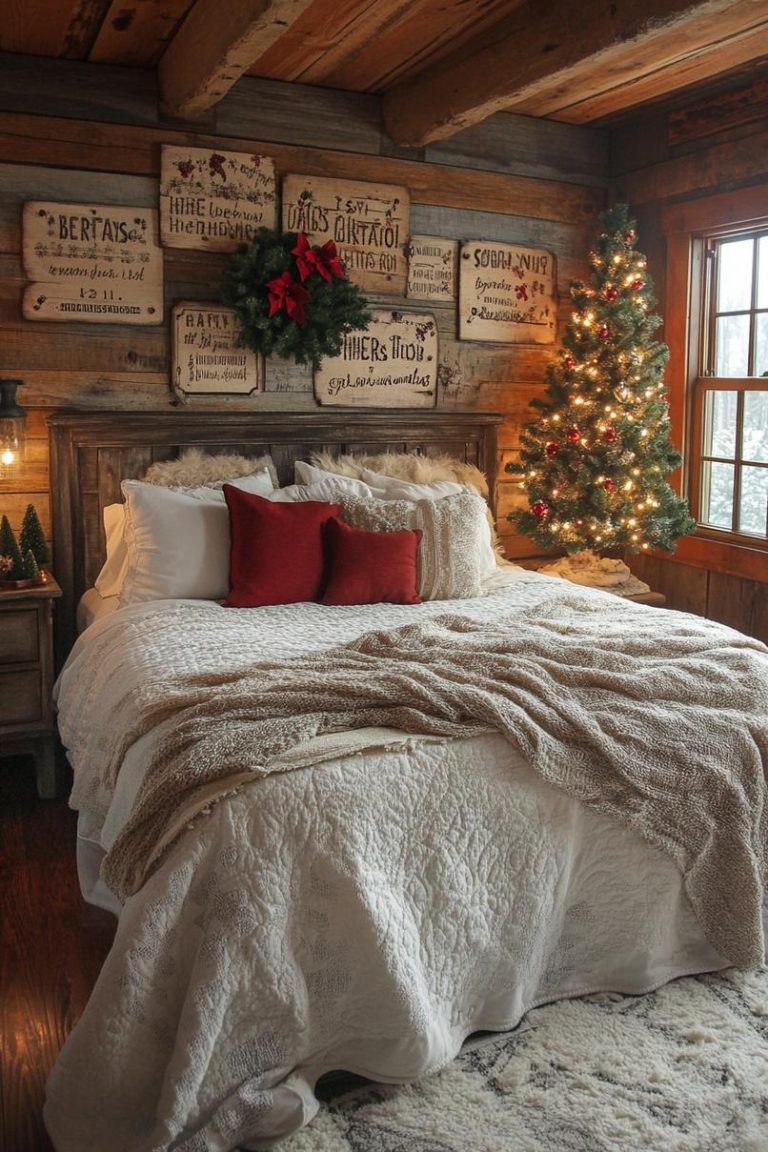 21 Super Cozy Christmas Bedroom Aesthetic Ideas - Lovely Harbor