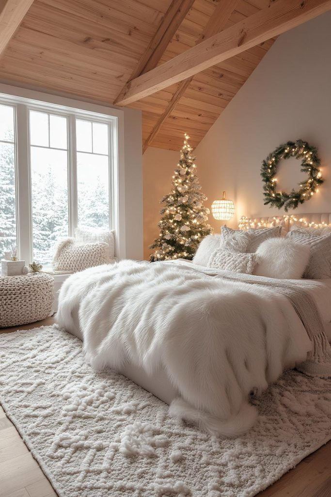 21 Super Cozy Christmas Bedroom Aesthetic Ideas - Lovely Harbor