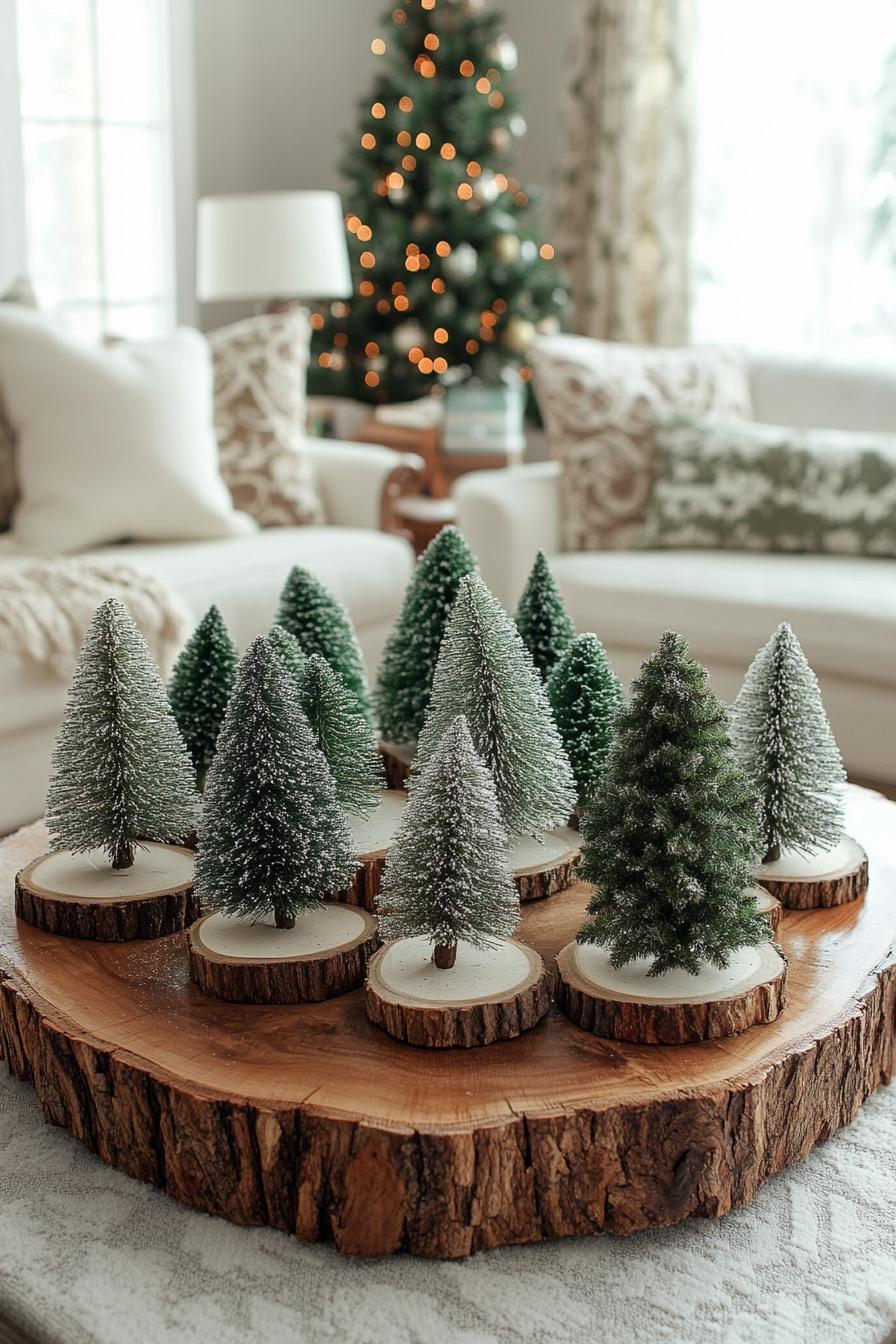 12. Wood Slice Christmas Tree Chargers-0