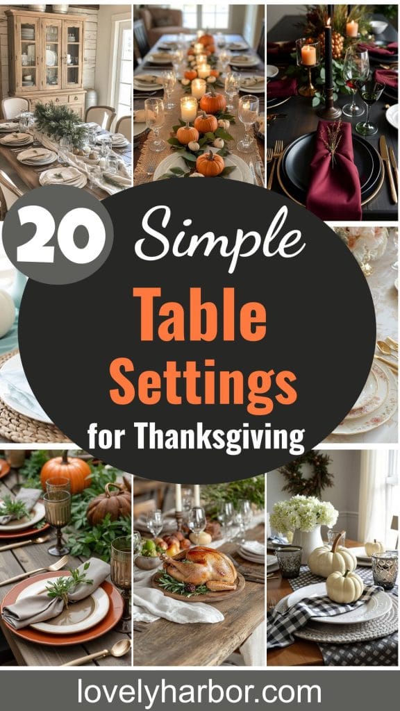 20 Simple Thanksgiving Table Settings For An Elegant Holiday Dinner