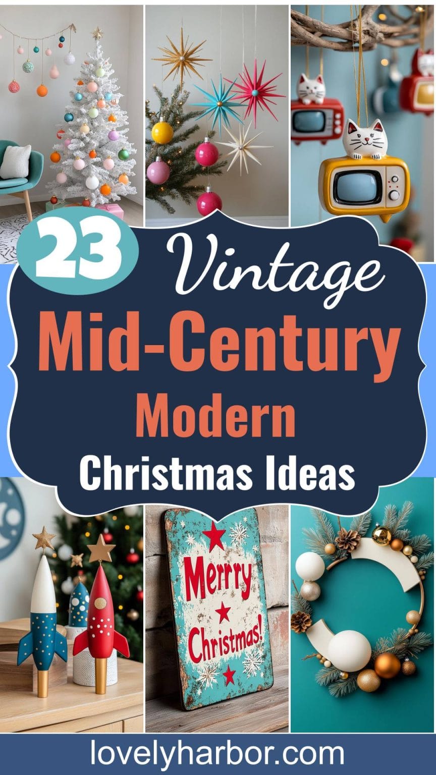 23 Vintage Mid-Century Modern Christmas Ideas To Inspire You - Lovely ...