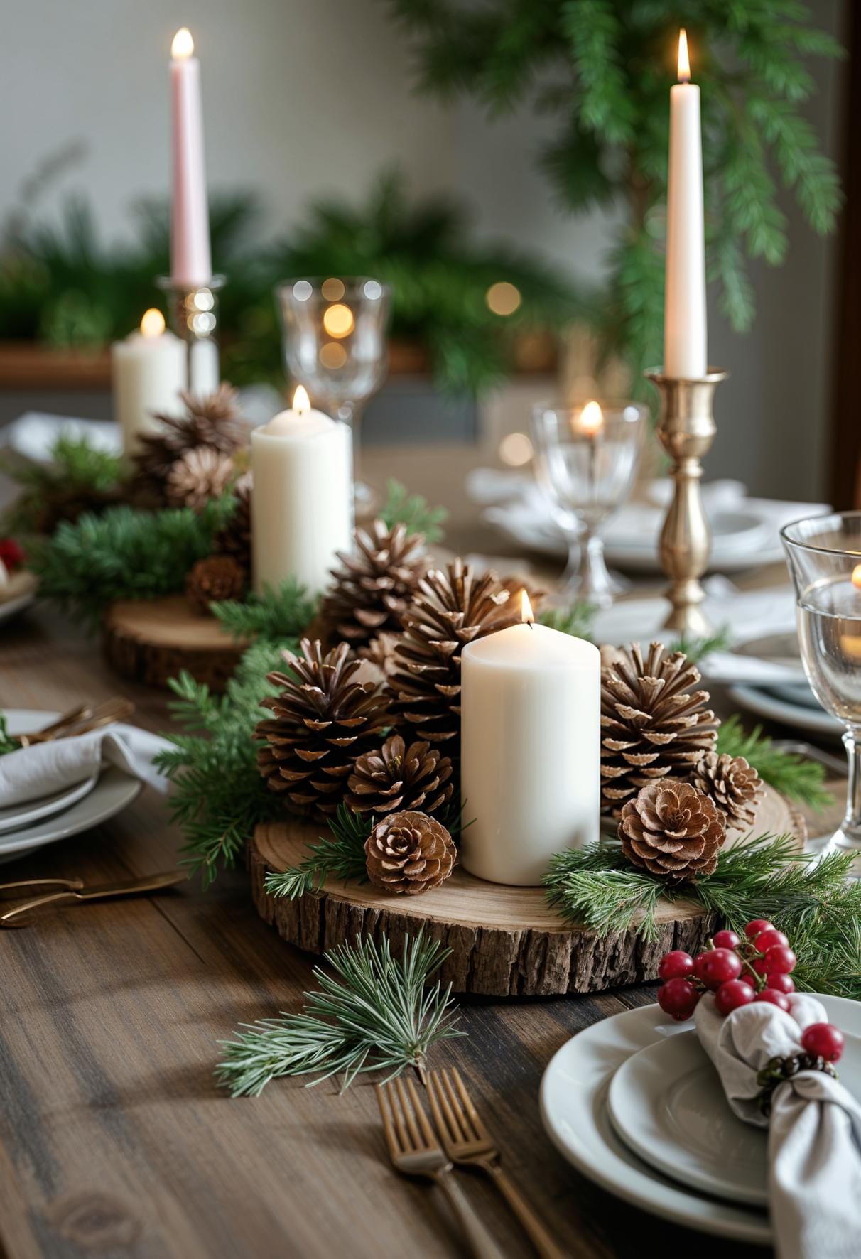 10. Cozy Christmas Table Decor-1