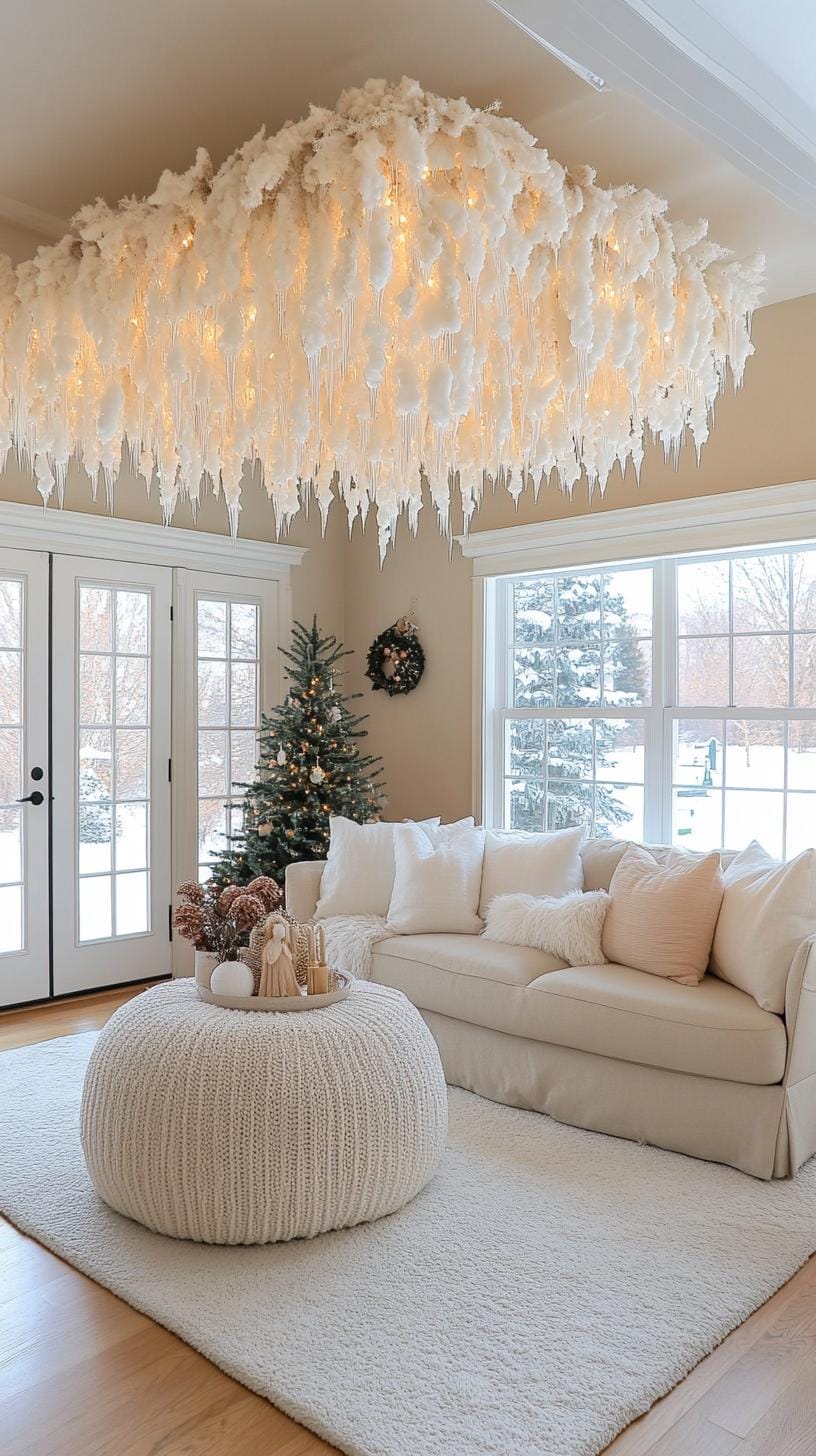 2. Dazzling Icicle Ceiling Decor Implementation-0