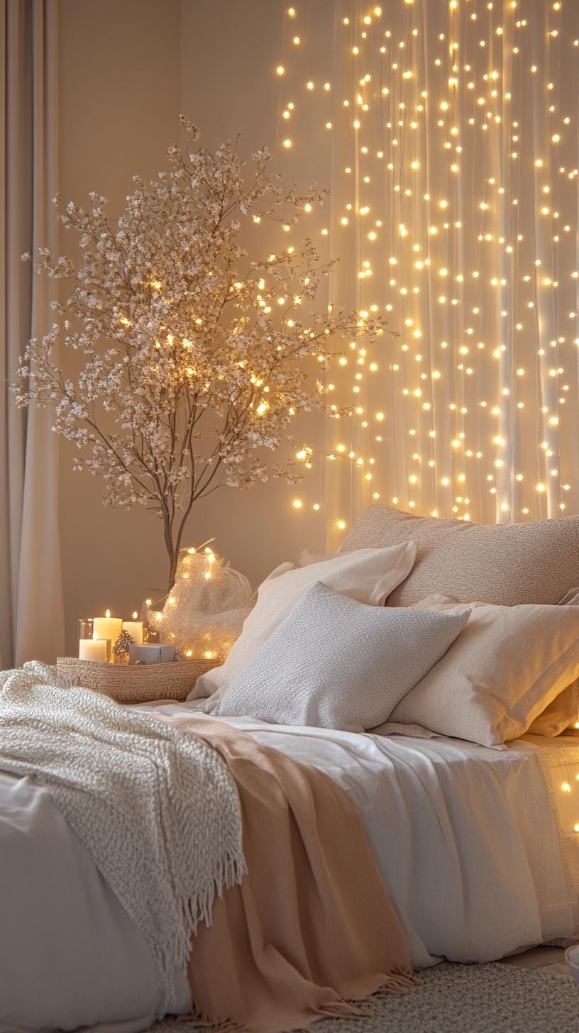 18. Enchanting Bedside Christmas Tree Display-0