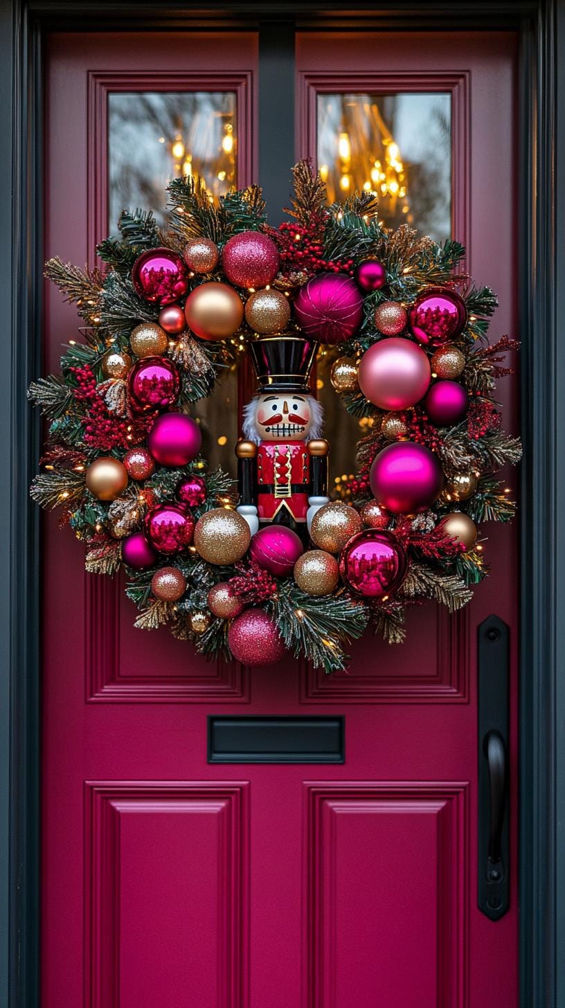 7. Festive Nutcracker Wreath Showcase-0