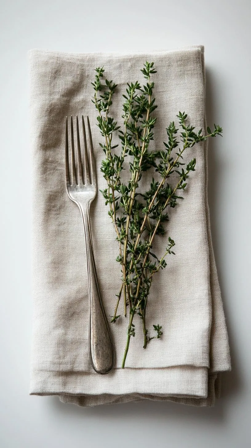 17. Scandinavian minimal with linen napkins and fresh greenery-0