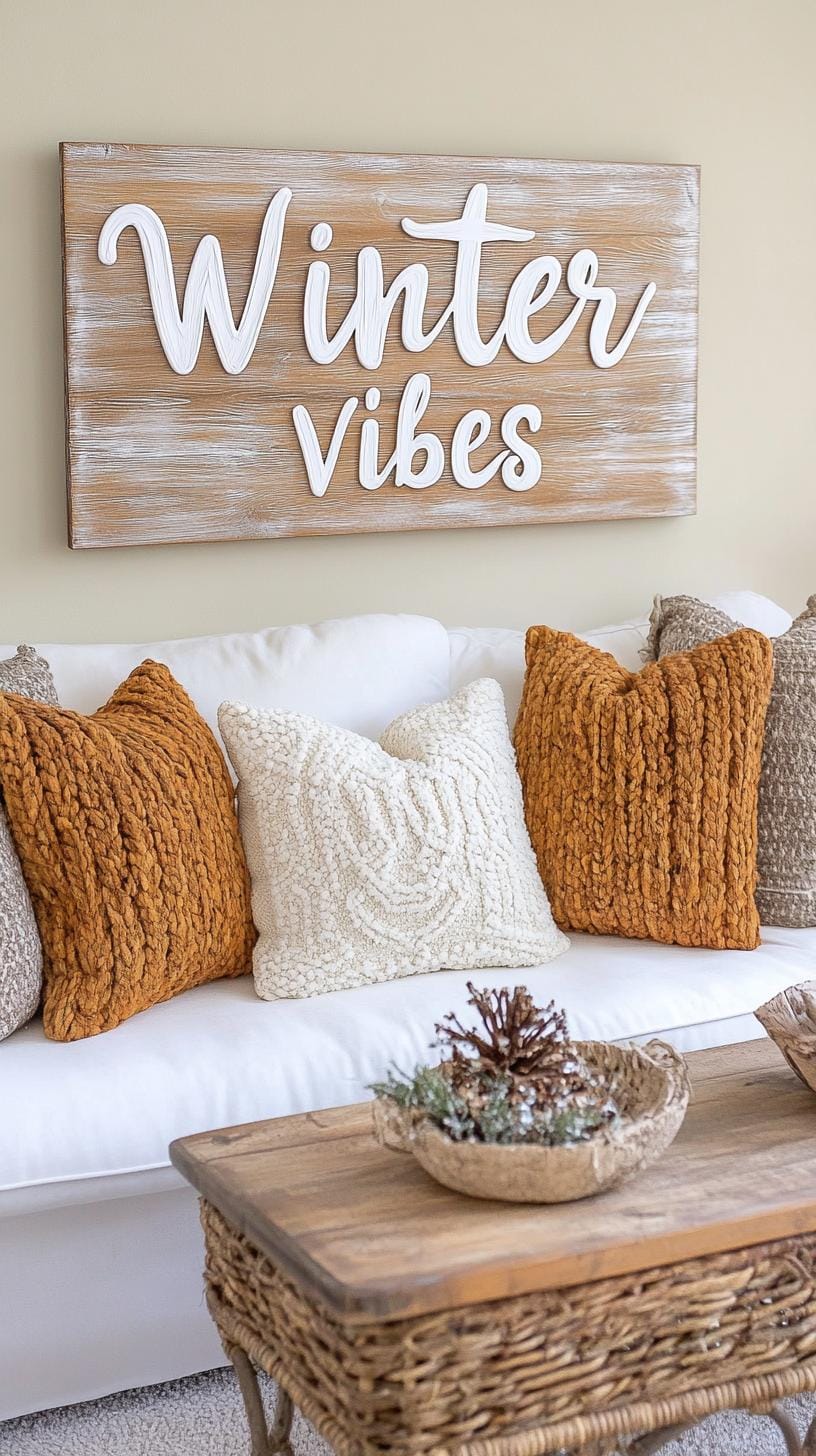 17. White-washed wooden signs with modern calligraphy winter messages-1