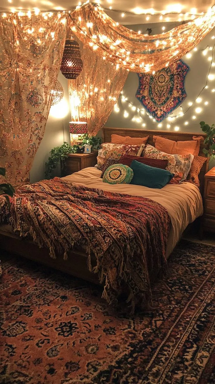 13. Boho Lamp Scarf Draping Ideas-0