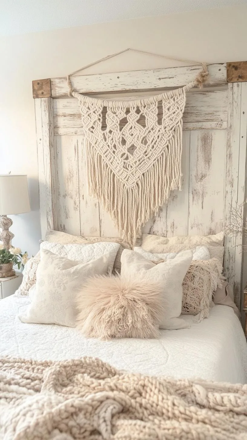 3. Boho Wall Hanging Headboard Idea-1
