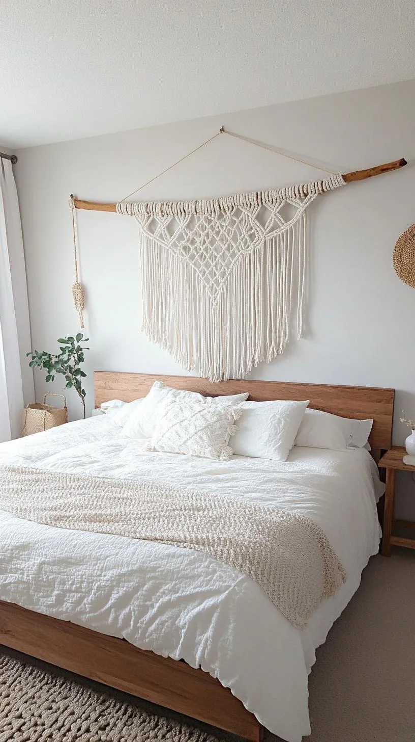 3. Boho Wall Hanging Headboard Idea-2
